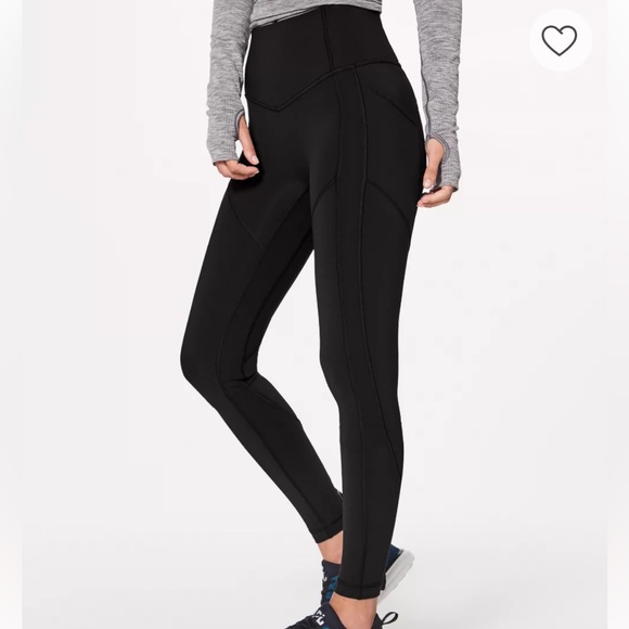 Lululemon All The Right Places Pant II Low Rise 28” Legging‎ Womens Size 4 Black - Picture 2 of 13